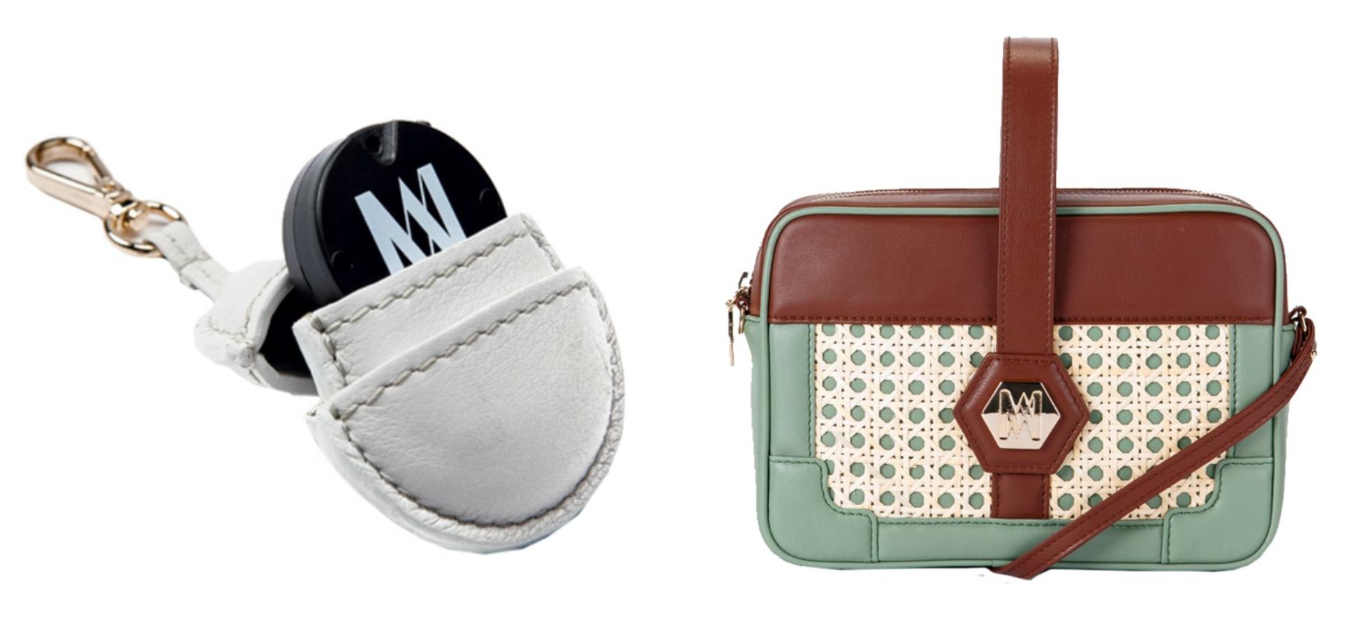 El verdadero valor de un bolso está en su interior. Por eso, la firma española Magalie ha diseñado un dispositivo antirrobo. Una pequeña baliza interior que, conectada a tu móvil, te avisa si tu bolso se aleja. www.magalie121.com.