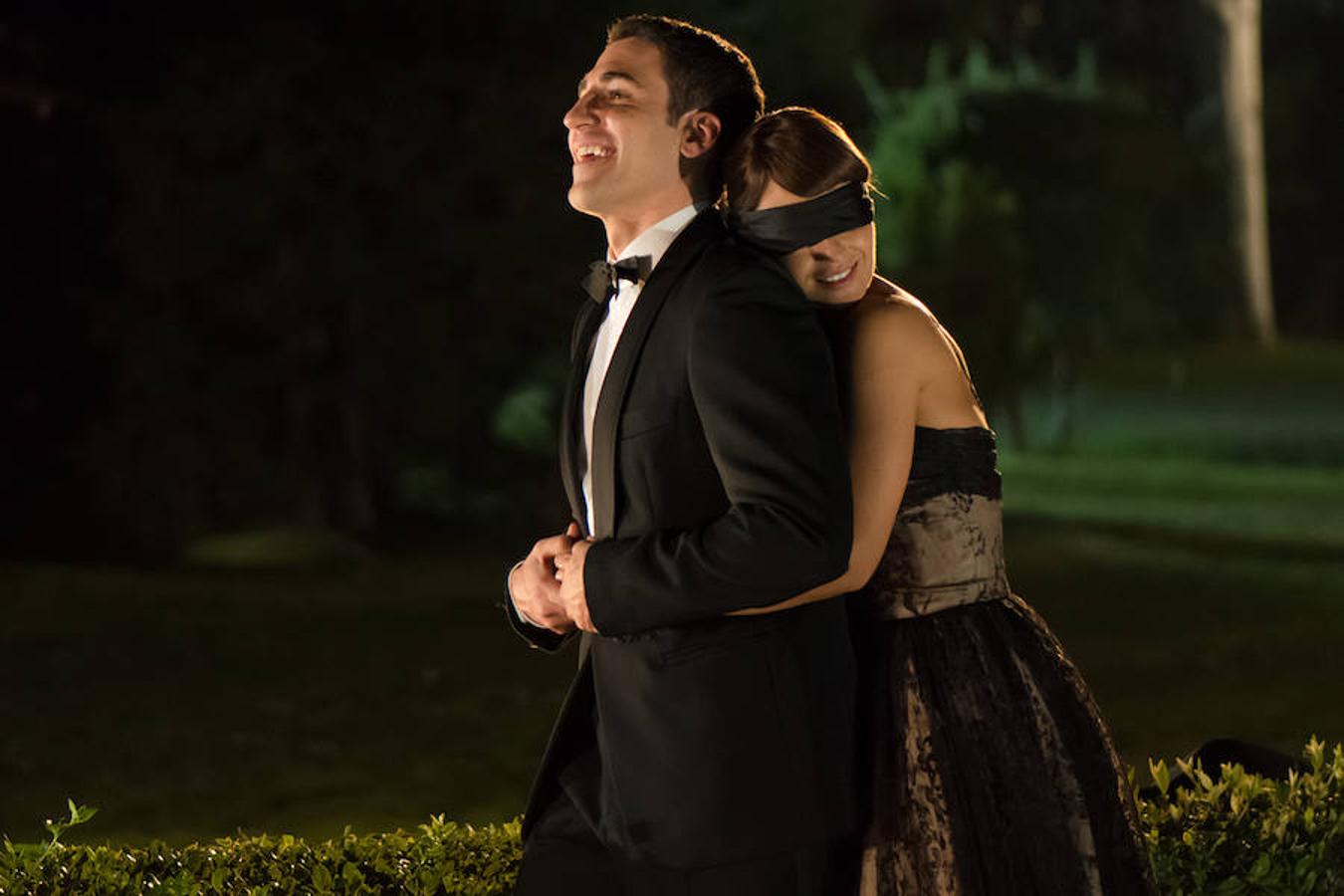 Ana Ribera y Alberto Márquez, momentos previos a la pedida de mano.