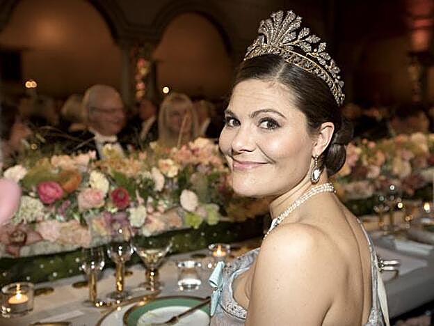 Victoria de Suecia en los Nobel.