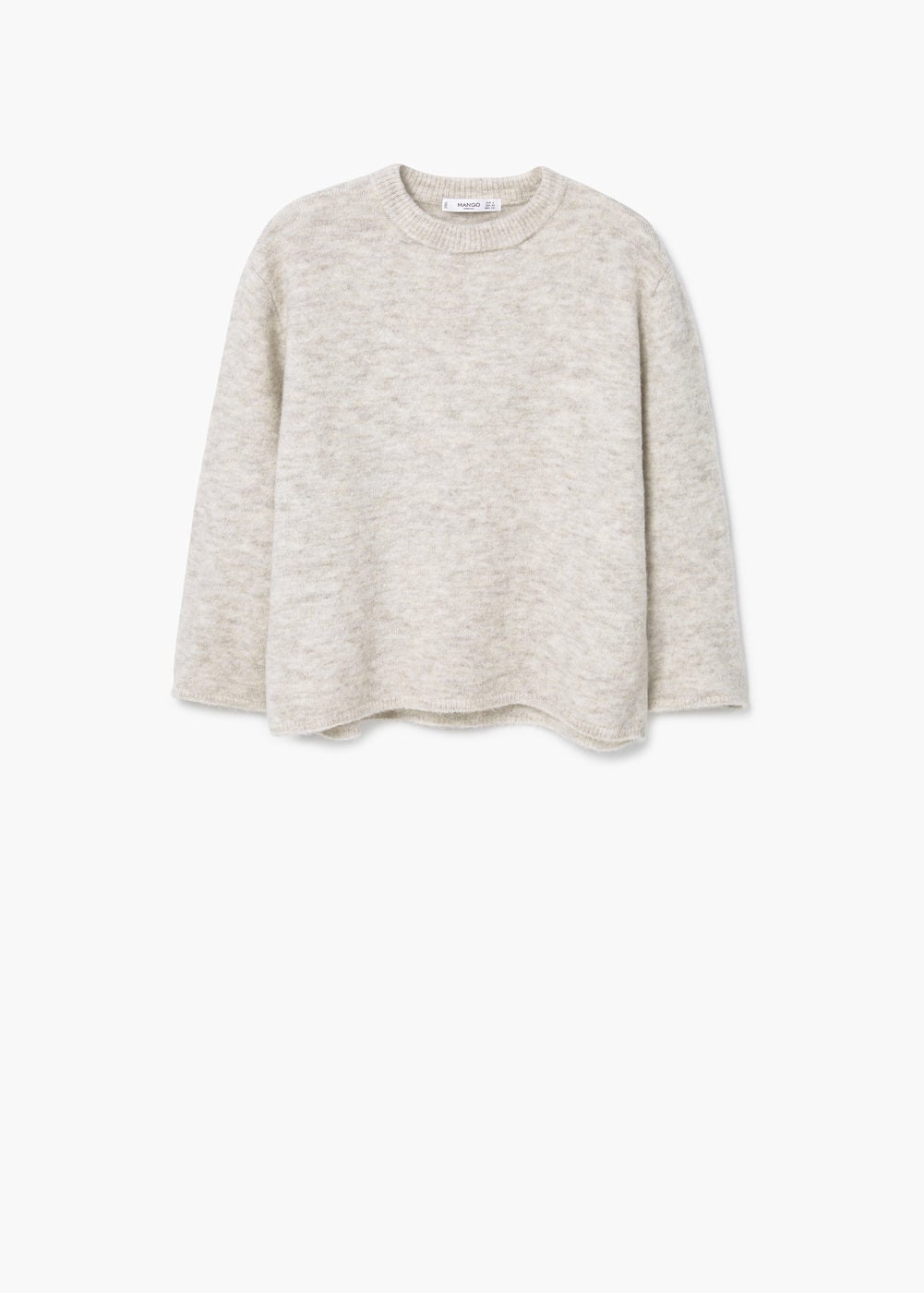 Jersey de lana gorda en color beige de Mango (29.99 euros)