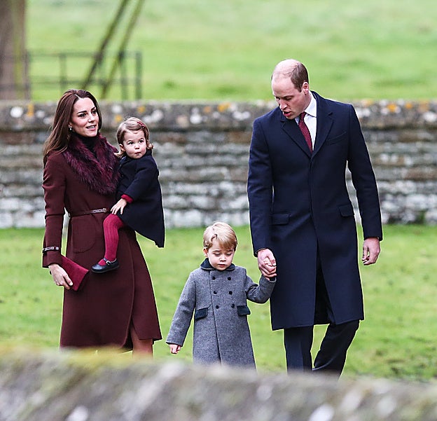 Los duques de Cambridge y sus hijos acudieron a la misa de Navidad en Sandringham, Inglaterra.