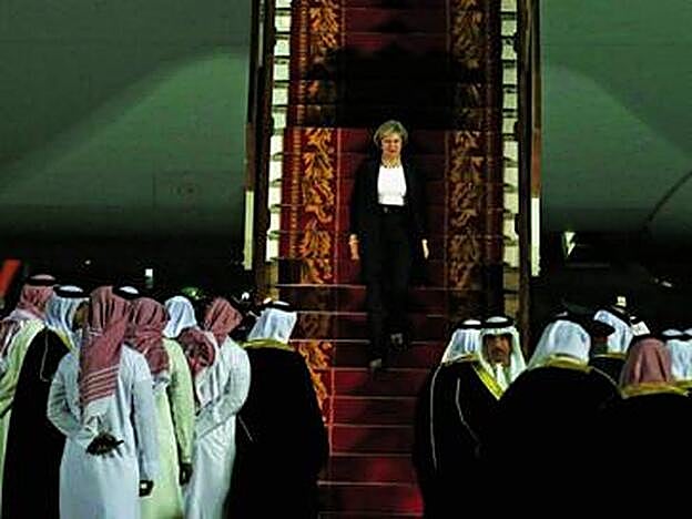 A su llegada al aeropuerto de Bahrein el pasado 5 de diciembre.