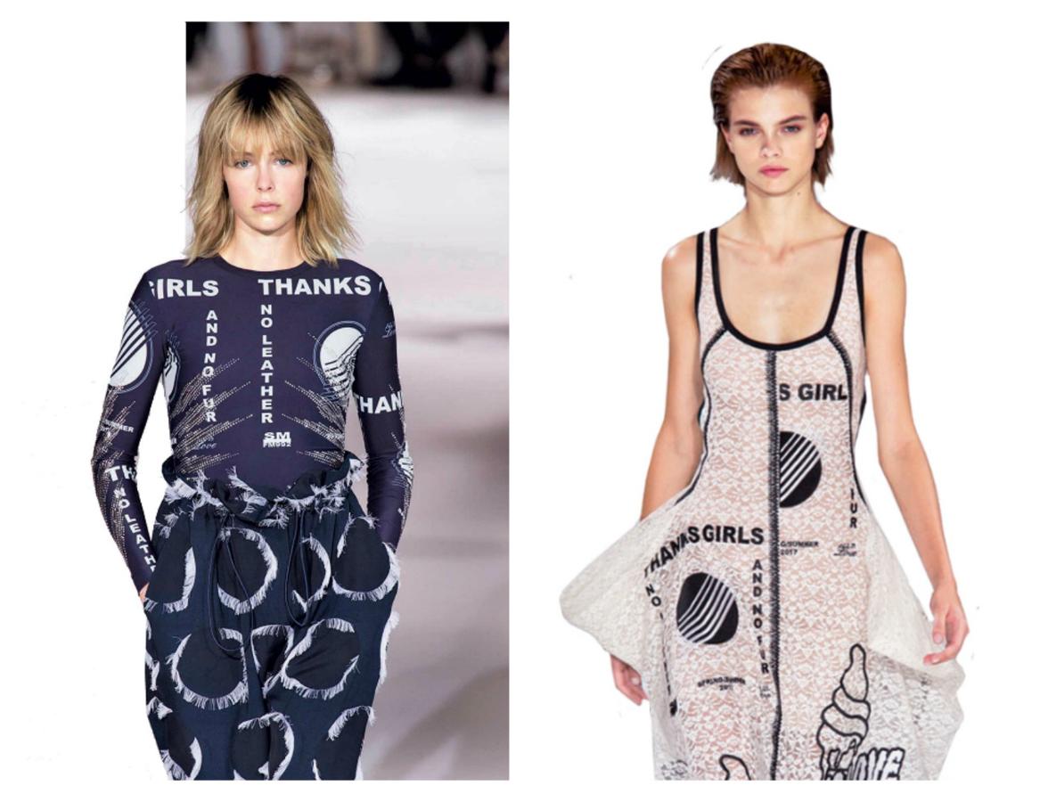 Stella McCartney está en contra de usar pieles de pelo largo y cuero. La diseñadora heredó su activismo de su madre, Linda. Pero ahora ha dado un paso más y en su nueva colección lo reivindica en los estampados: "Chicas, gracias; no pieles, no cuero". Y otro paso más: empieza a diseñar para hombre.