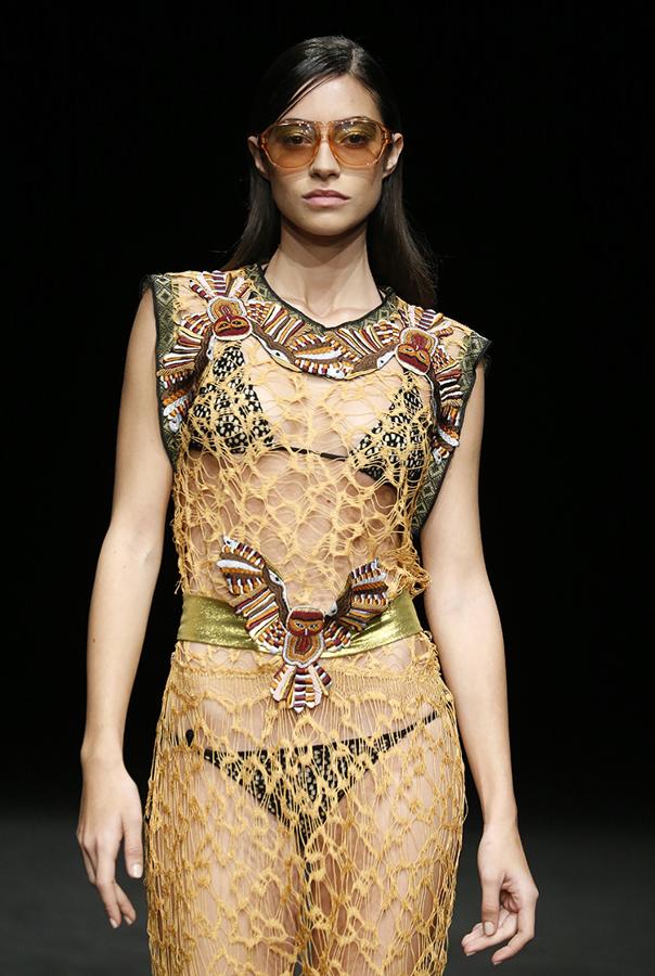 Rocío Crusset se subió a la pasarela de Custo Dalmau.