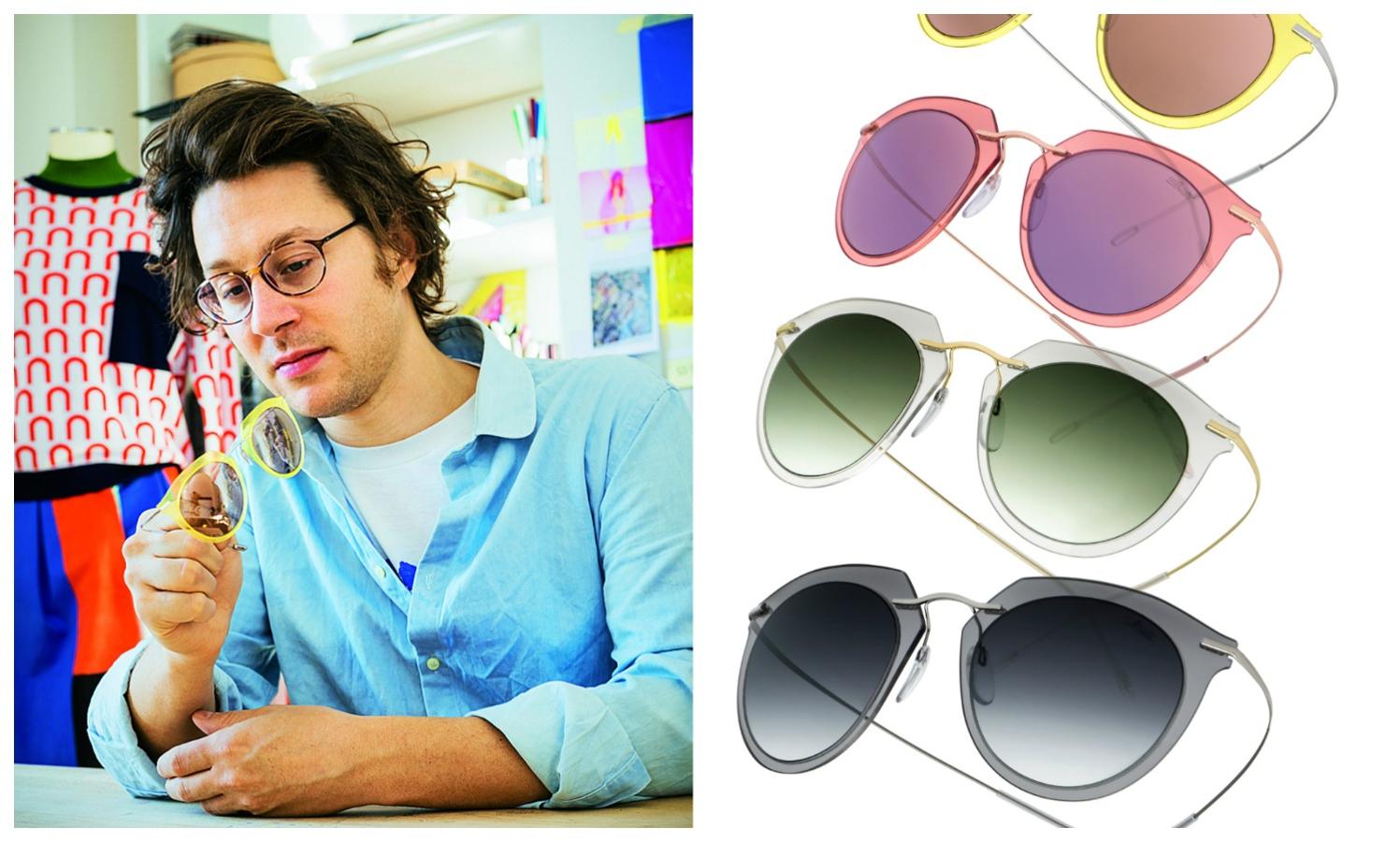 Arthur Arbesser, uno de los jóvenes diseñadores finalista en los premios LVMH del 2015 y alumno aventajado de la Central Saint Martins de Londres, ha presentado su primera colección de gafas para Silhouette. Para este bautismo, el austriaco cuyos desfiles de sastrería –impoluta pero irreverente– triunfan en Milán se inspiró “en las icónicas gafas del dramaturgo Arthur Miller”, aunque les ha dado una vitamínica inyección de color.