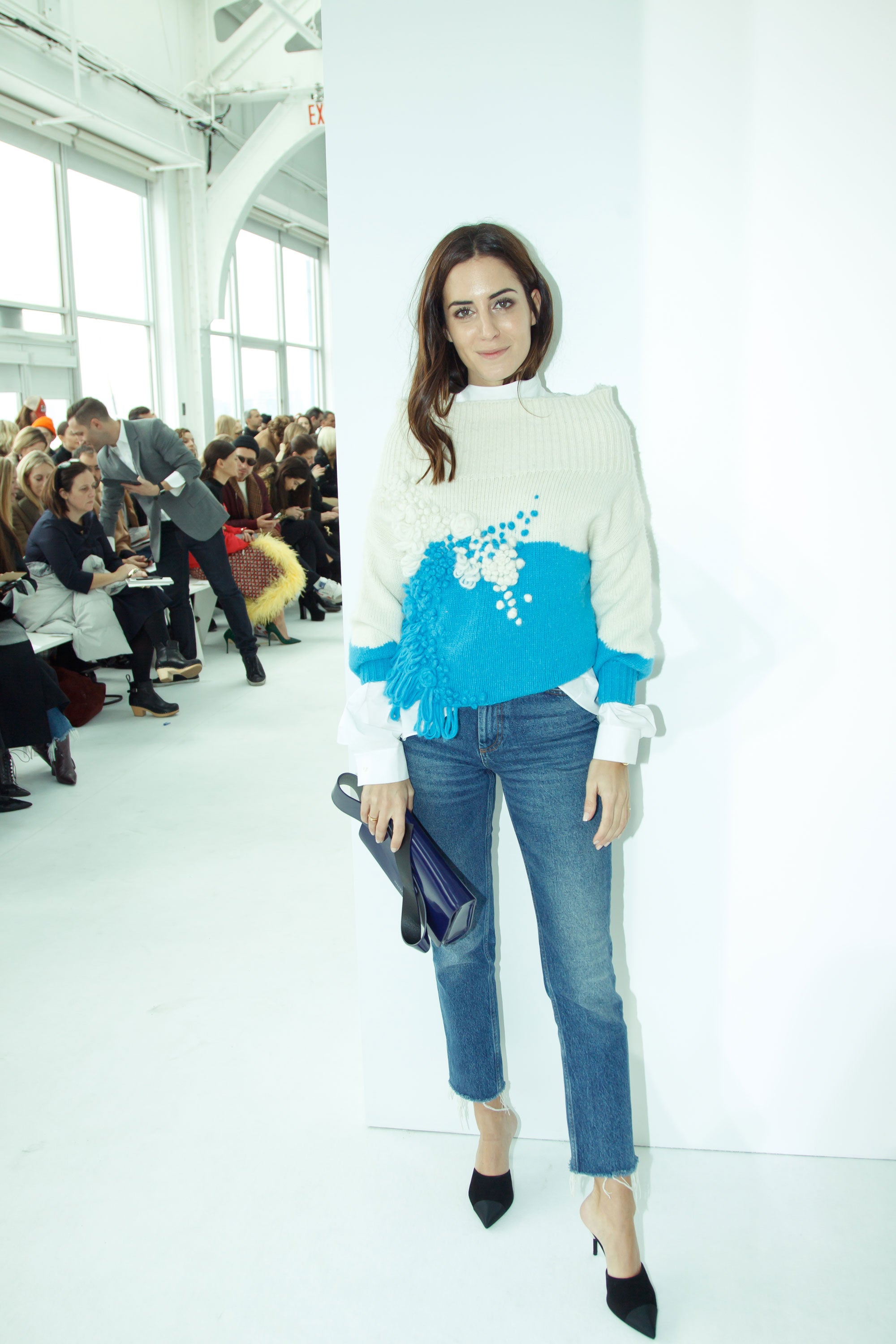 La española no quiso perderse las propuestas de Josep Font en Nueva York.