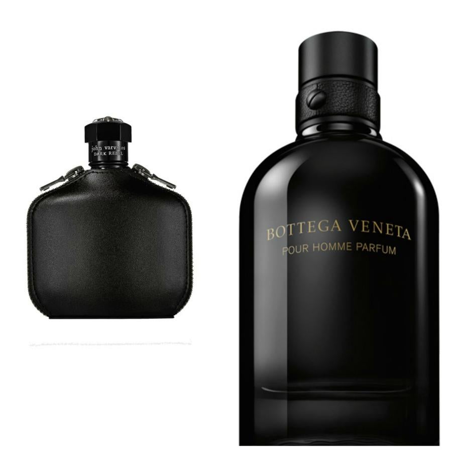 La vida al límite no se disfruta desde la barrera. Hay que vestirse de cuero, subirse a una moto y descubrir el mundo desde la carretera, con el aire acariciando el rostro. Esa brisa huele a cítricos, raíz de iris e hisopo, como Dark Rebel Rider, y a notas leñosas y picantes, como Pour Homme de Bottega Veneta. Dark Rebel Rider de John Varvatos (85 euros). Pour Homme de Bottega Veneta (80 euros).