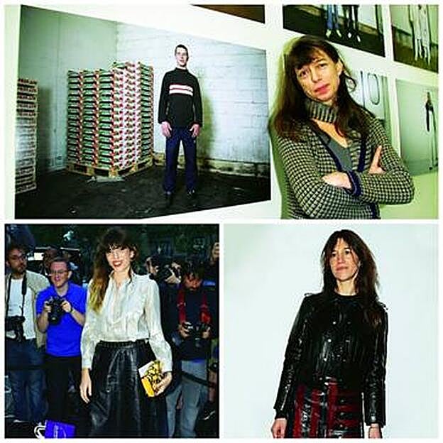 Arriba, la fotógrafa Kate Barry, el fruto de su breve unión con John Barry, que apareció muerta en 2013 (a los 46) tras caer desde la cuarta planta de su apartamento. A la dcha. la cantautora Lou Doillon (34) y la actriz Charlotte Gainsbourg (45), sus hijas menores.