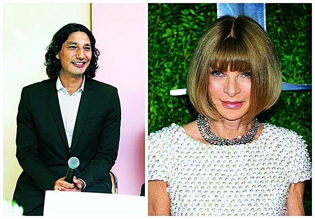 Anna Wintour y Valery Joseph. Valery es el autor del corte más famoso del mundo de la moda. Anna Wintour lo lleva desde hace décadas.