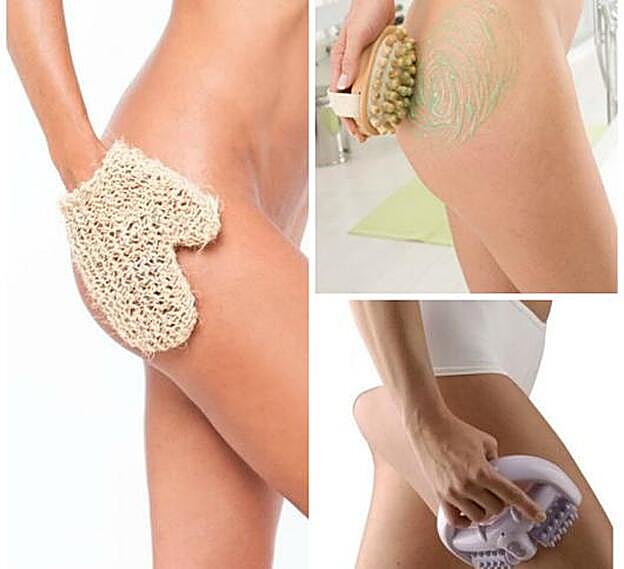 El guante de crin, el masajeador y el Derma Roller, tres herramientas que serán tus aliadas para un culo alto, firme, sin celulitis.