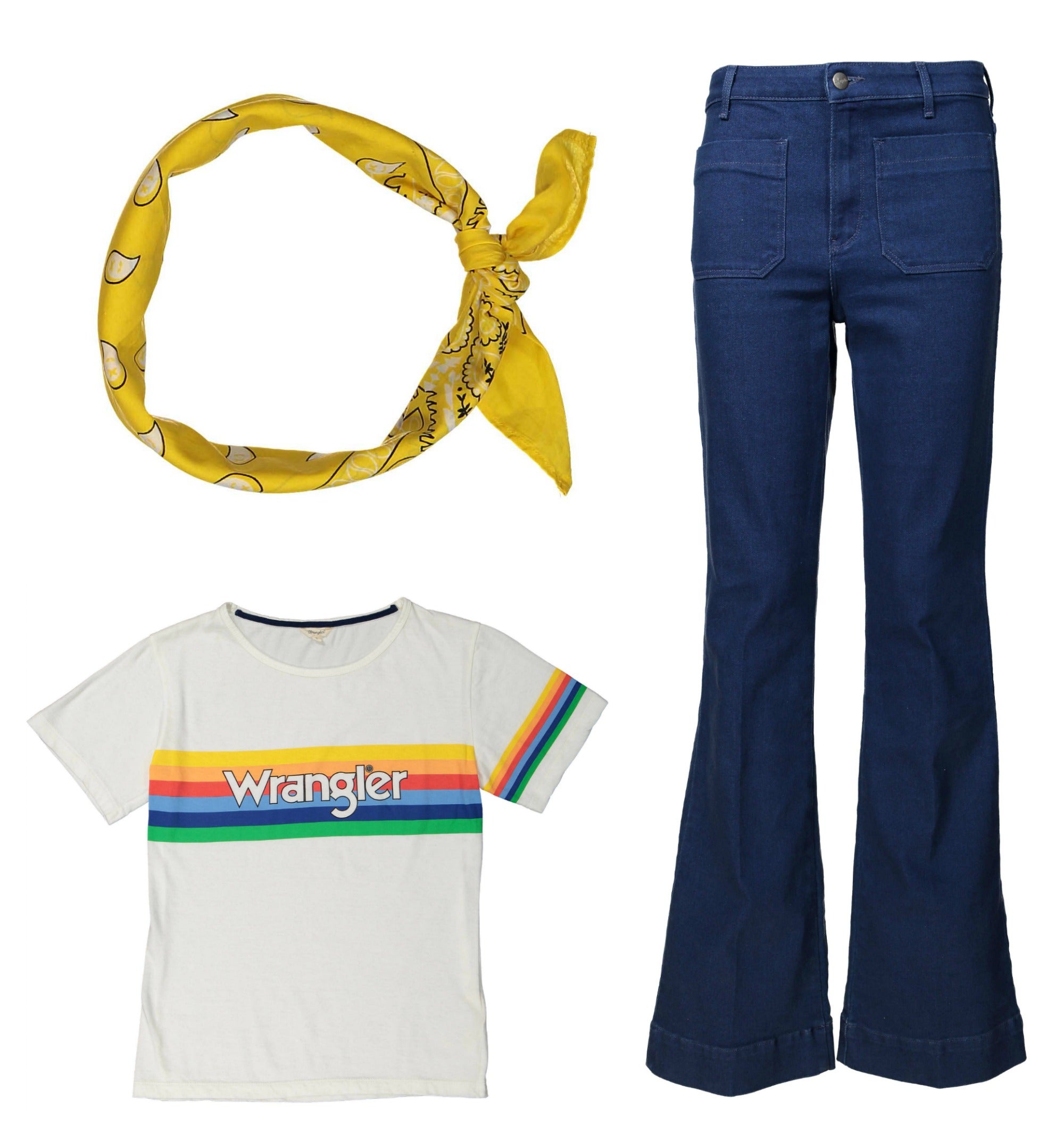 Los años 90 están de vuelta y con ellos, las marcas de entonces. Una de ellas es Wrangler, que cumple 70 años y ha resurgido con la misma fuerza que tenía. ¿Sus propuestas? Vaqueros retro, camisetas de colores con logo y bandanas como las de hace 20 años. ::www.wrangler.es.