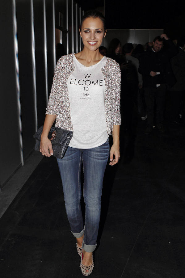 Menos es más y este look es una buena prueba de ello. Con los jeans nunca se falla y más si te vas a sentar en un front row, como era en este caso. La actriz visitó la Pasarela Cibeles con un look aceptable.