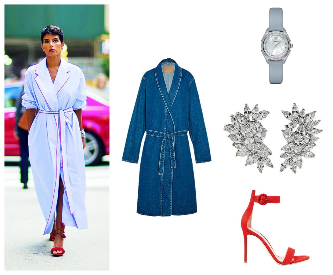 Rihanna fue la primera en lucirlo, pero muchas han seguido su idea. Eso sí, sin capucha y en tejido ligero. Balenciaga, Emporio Armani, Kenneth Jay Lane y Gianvito Rossi.