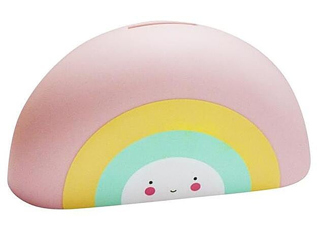 Hucha con forma de arcoiris de A Little Lovely Company