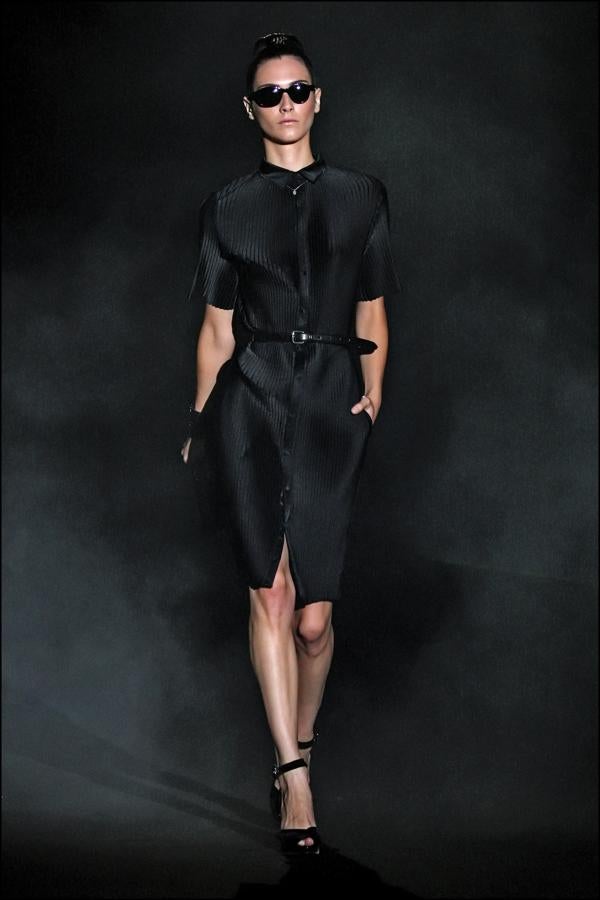 El negro siempre fue uno de los colores más recurrentes en el trabajo del diseñador