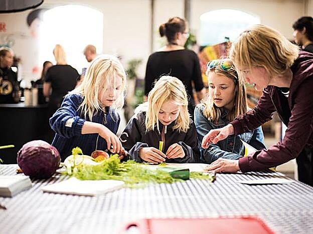 Cocina para niños en Copenhague.