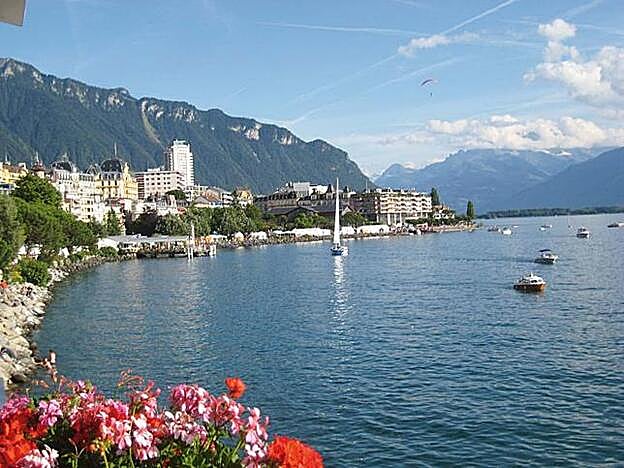 Lago Lemán, en Montreux.