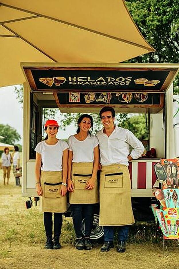 Helados del catering de Ana Rey.