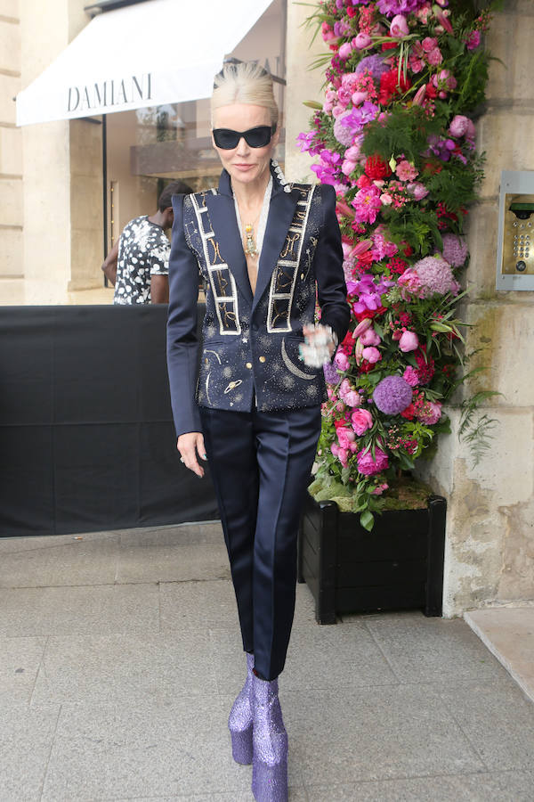 Daphne Guiness, en el desfile de Giambattista Valli en la Alta Costura de París.