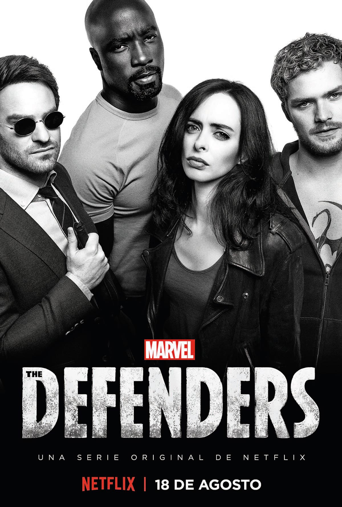 La reunión más jugosa de superhéroes viene de la entente de Marvel y Nteflix: en 'The Denfenders', Jessica Jones, Luke Cage, Iron Fist y Daredevil se ponen de acuerdo para salvar Nueva York. Confía en ellos, a partir del 18 de agosto.