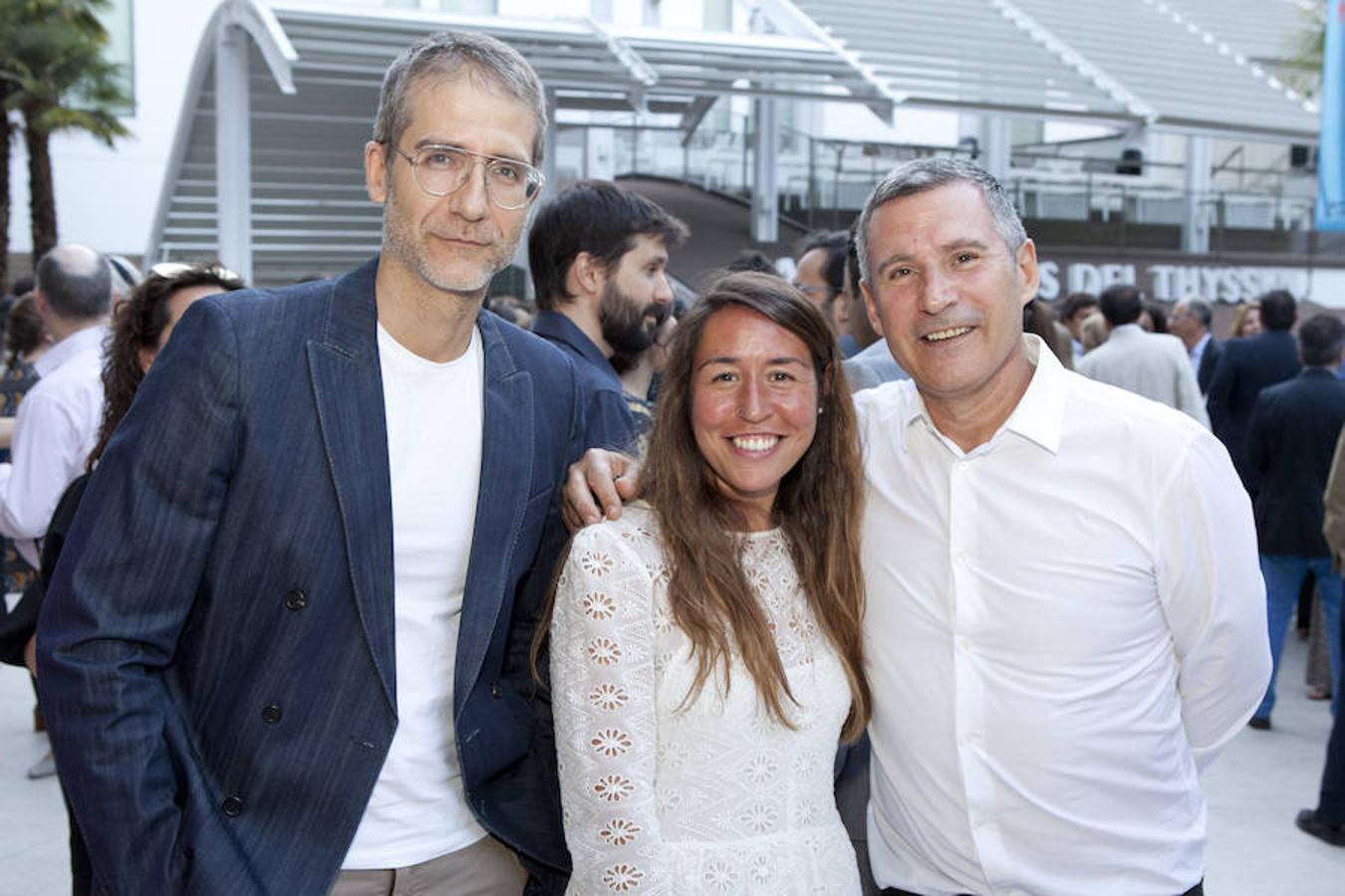 Jesús Ferrín, de Finally Comunicación.;, Cantal Ceña, redactora de moda de Mujerhoy; y Matías Rodríguez, de Muy Personal Comunicación