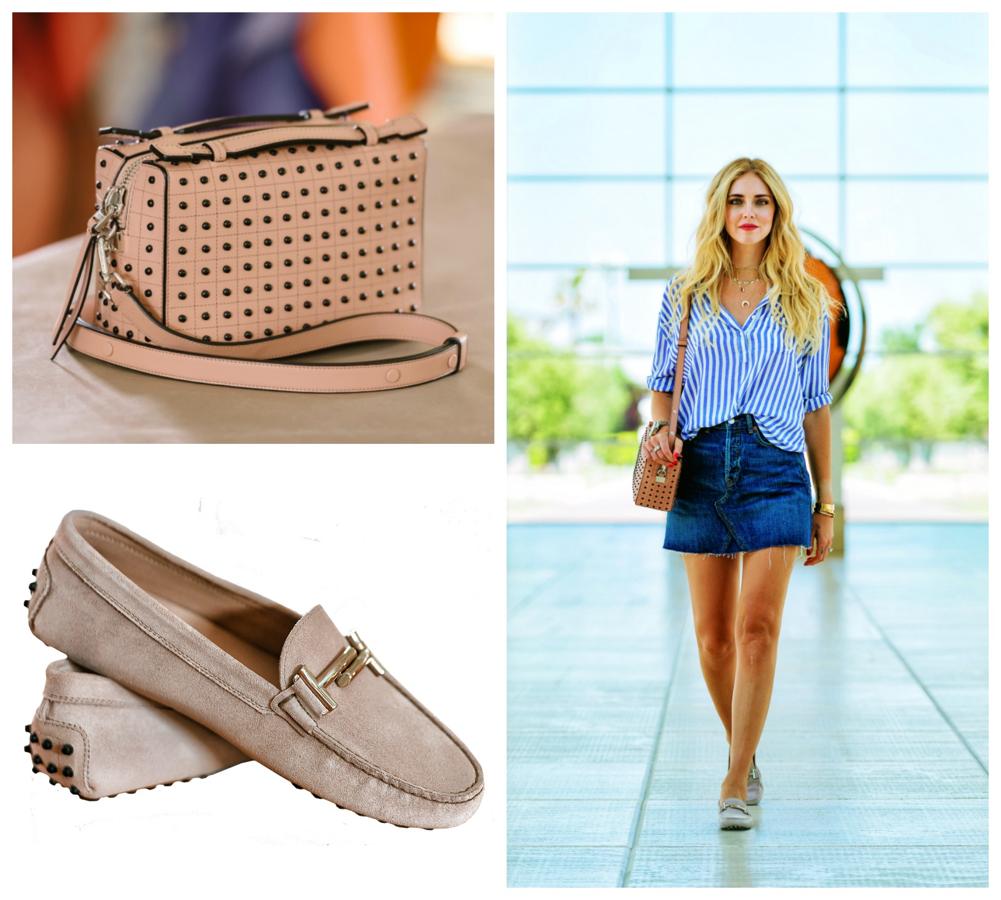 Todo lo que toca la bloguera italiana se pone de moda. Y seguramente será lo que pase con esta colección cápsula que Chiara Ferragni ha hecho para Tod´s: el clásico mocasín Gommino Doble T y el bolso Diodon, en un tono rosa empolvado. Con él, la influencer ha querido dar un toque de actualidad y frescura a la marca italiana. www.tods.com.
