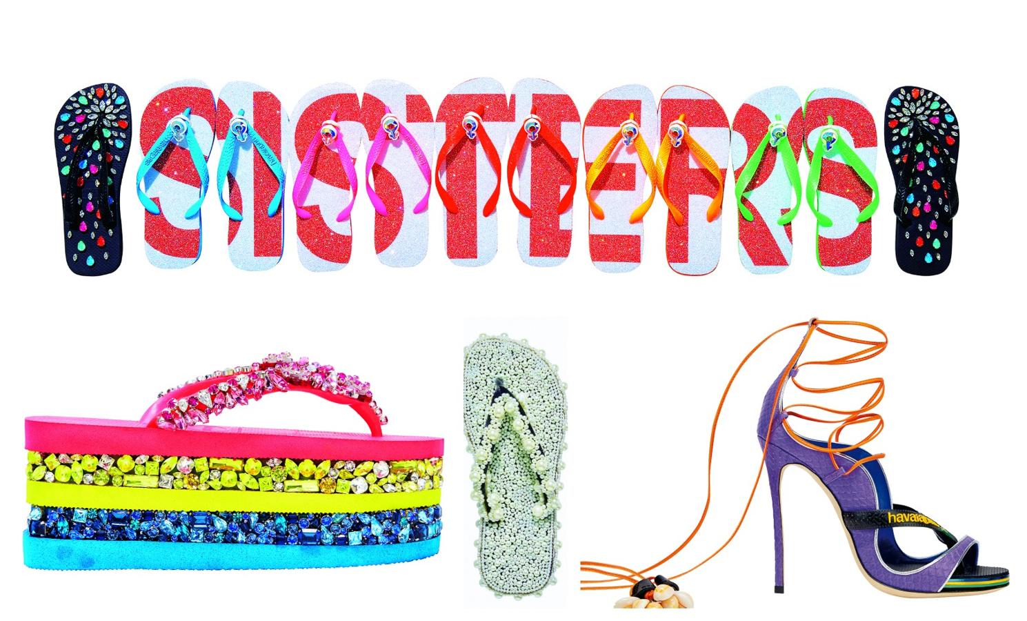 Dsquared2, Aquazzura, Alice Temperley... han creado su propio modelo de Havaianas con la idea de recaudar fondos para la fundación Women for Women International, que ayuda a mujeres en zonas de conflicto. Se subastan a partir de hoy, 1 de julio. www.havaianas.com.