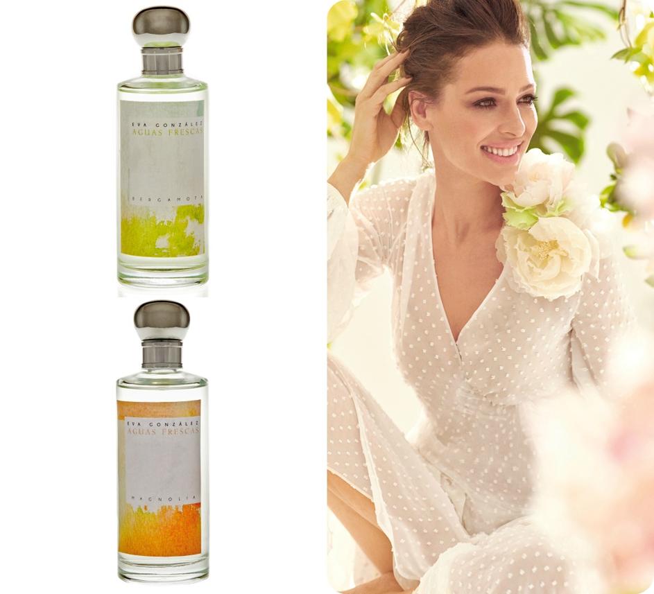 La presentadora Eva González ha cosechado tanto éxito con su perfume Origen que, poco más de seis meses después, presenta nuevos aromas. Sus Aguas Frescas llegan en versión Rosa, Magnolia, Azahar y Bergamota. De venta en Bodybell.