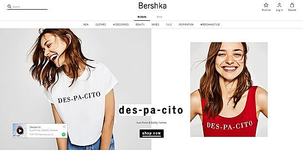 La camiseta viral de Des-pa-cito, en la web británica