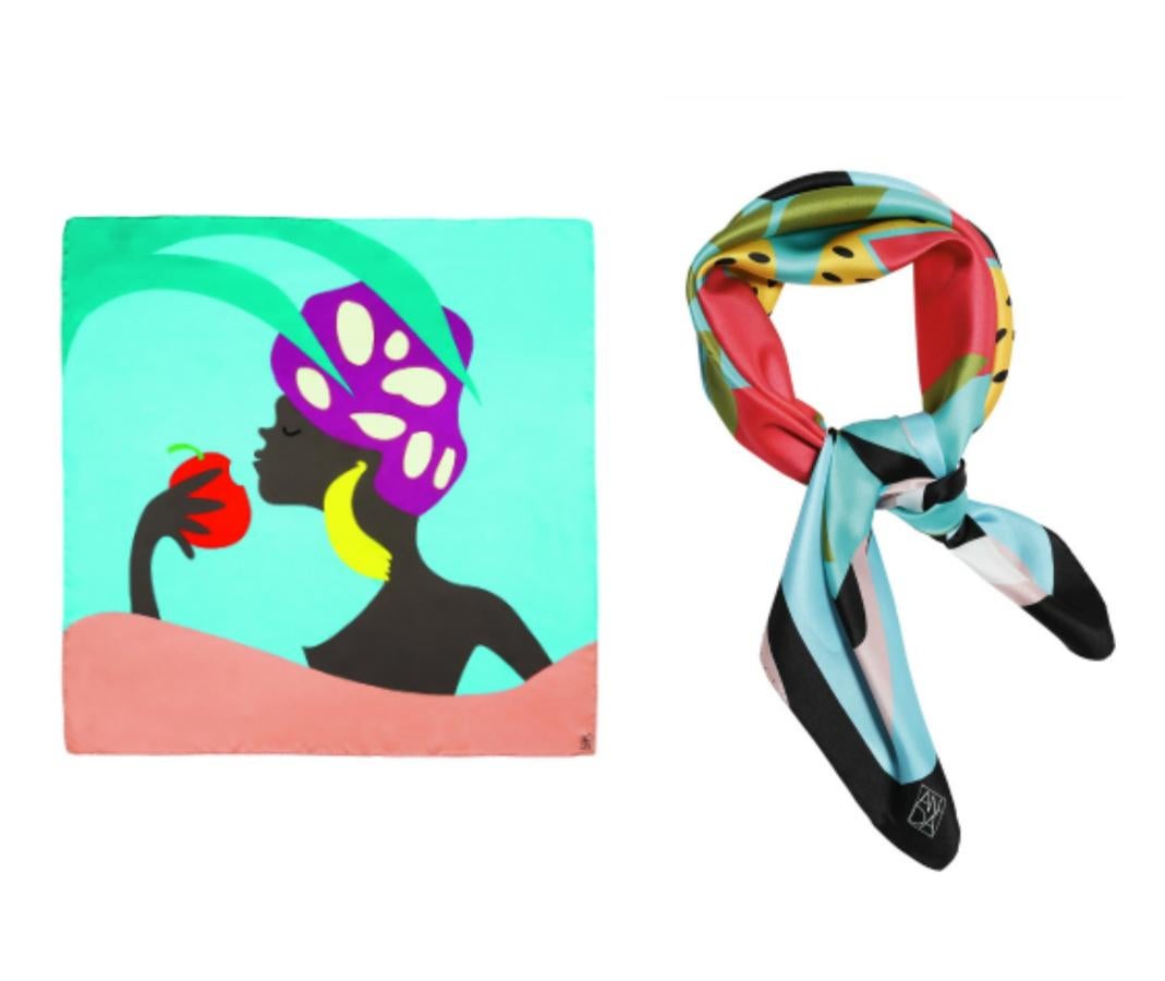 Los reconocerás por sus diseños cargados de color e inspirados en la gastronomía, la arquitectura o la naturaleza. Son los pañuelos de An-Da Barcelona, diseñados aquí, pero confeccionados con seda en Italia.