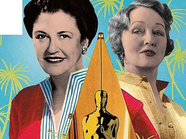Louella (izda.) competía en maledicencia con su rival, Hedda, en las columnas de cotilleos más viperinas de Hollywood.