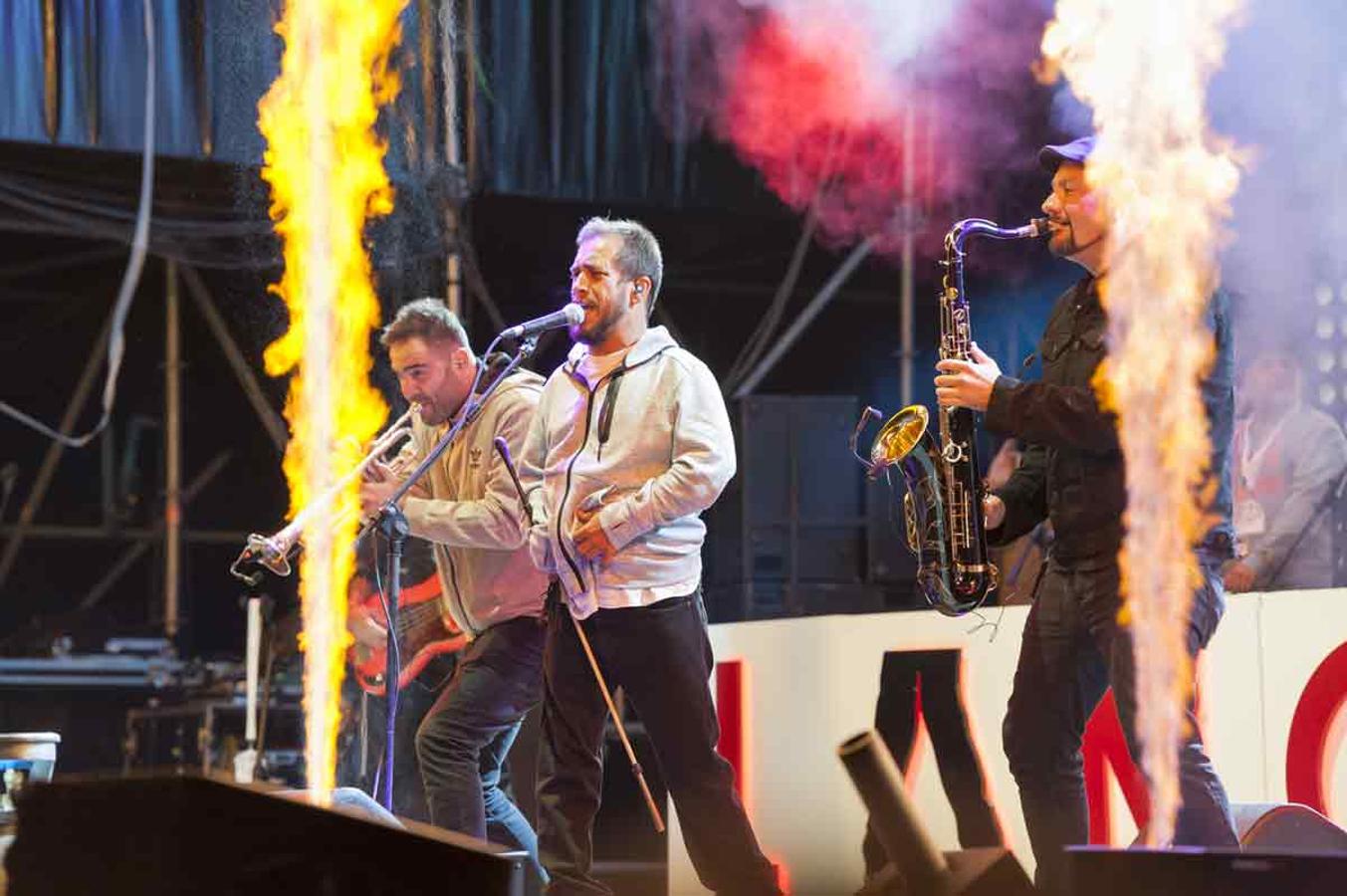 La actuación del Langui encendió al público.