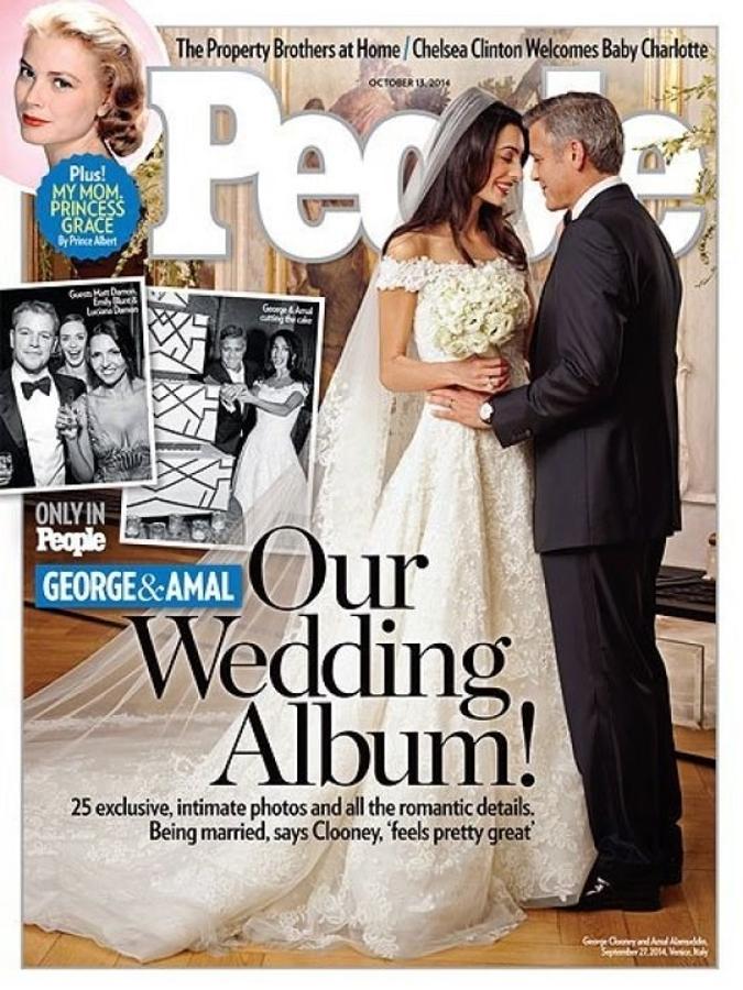 Vestido de novia de Amal Clooney