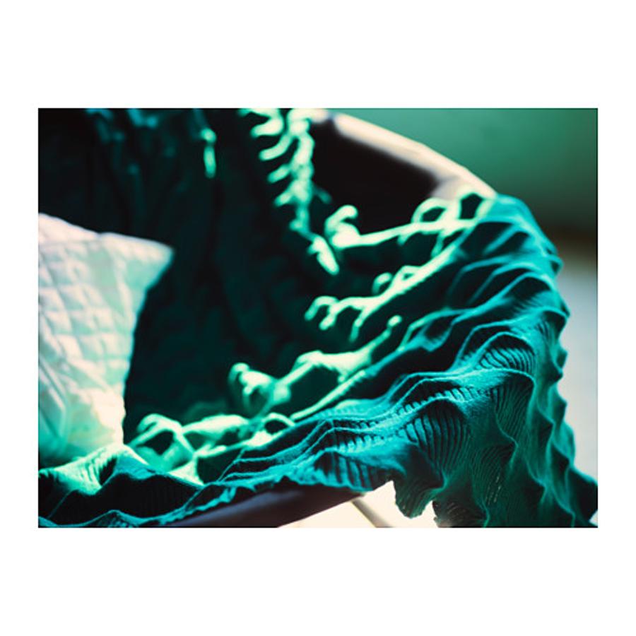 Manta verde de Ikea (Precio: 19'99€).