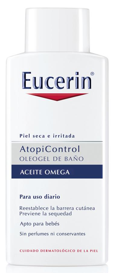 AtopiControl oleogel de baño aceite omega de Eucerin (15,55 euros).