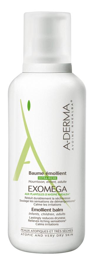 Exomega bálsamo emoliente de A-Derma (26,85 euros).