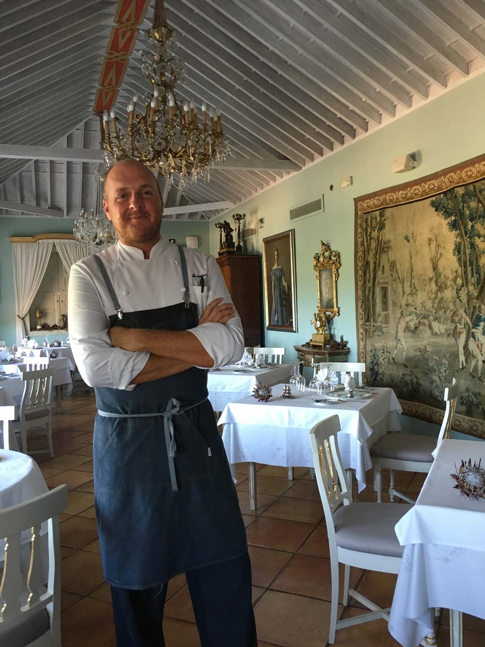 El chef José Gómez, de la escuela de San Roque.
