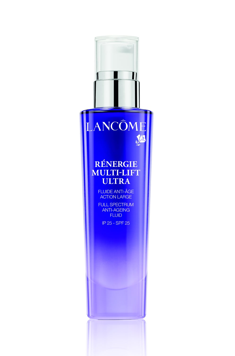 Crema fluida anti-edad, que lucha contra las manchas, la pérdida de firmeza y las arrugas. Con SPF25.  Formulada con Extracto de Lino, mejora la elasticidad de la piel, aumenta la luminosidad y ayuda a reducir la apariencia de las manchas. (117€)