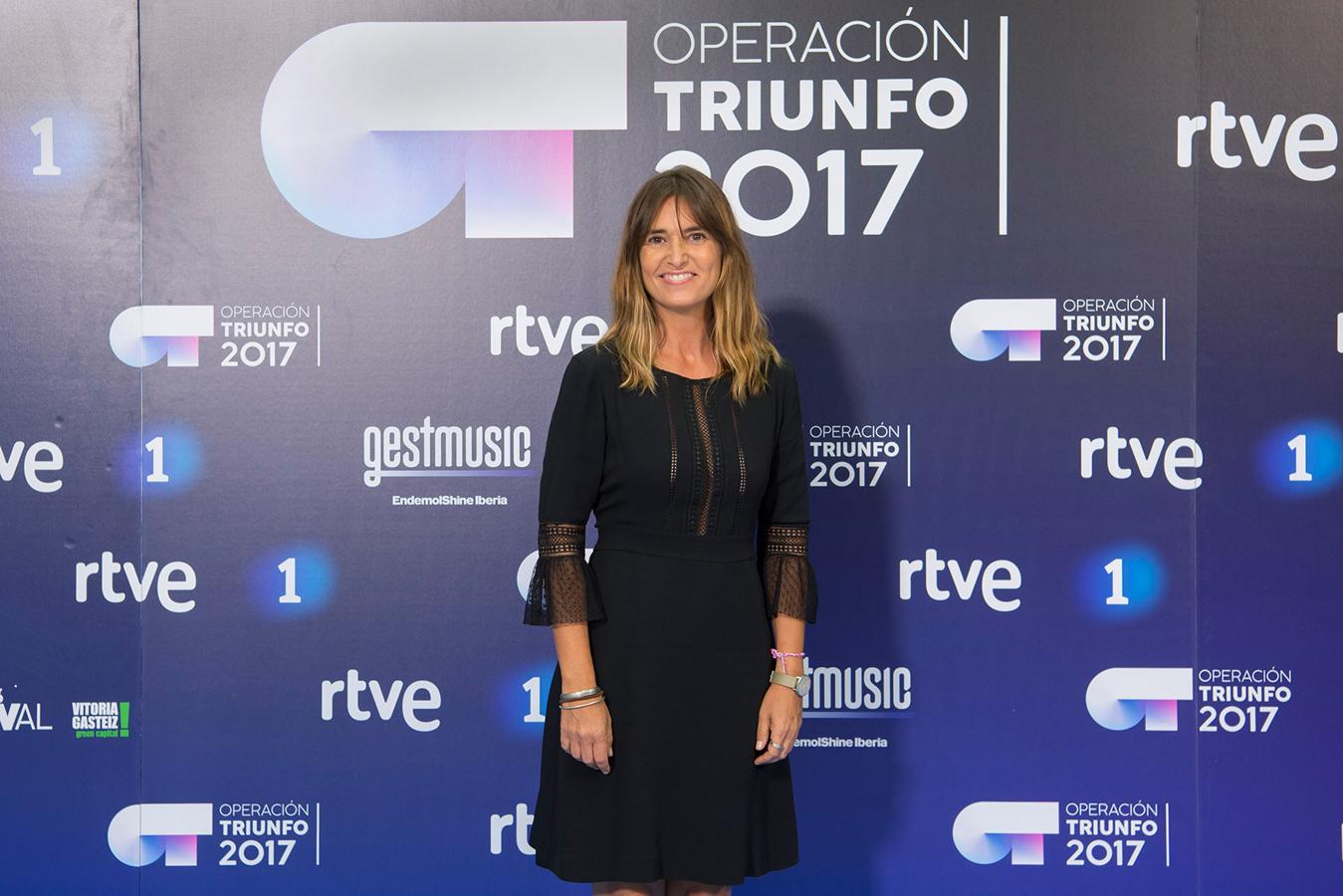 Noemí Galera, nueva directora de la academia, en el photocall del FesTVal de Vitoria.