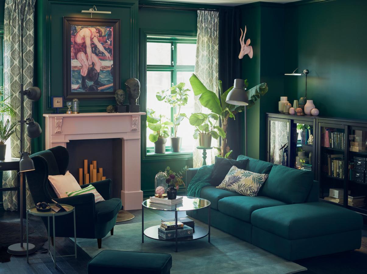 Este otoño, piensa en verde para la decoración de tu hogar: es la paleta de color protagonista.
