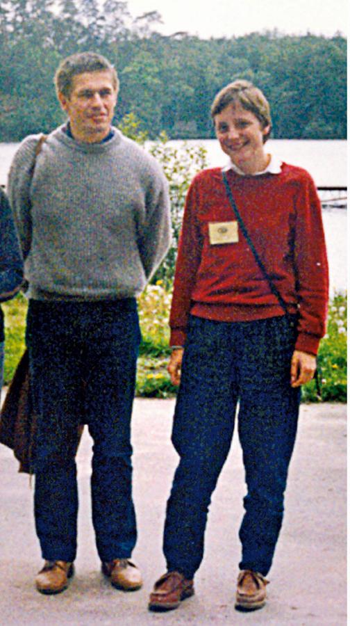 Cuando eran estudiantes (ella física y el químico) en 1989.