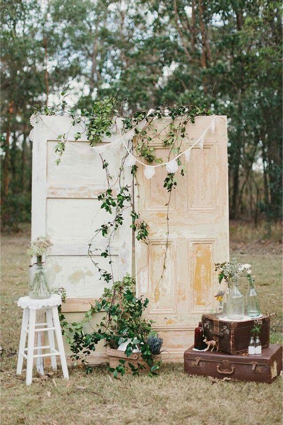 Inspiración 'vintage' para crear el rincón más instagrameable de tu boda. (Foto: Pinterest)