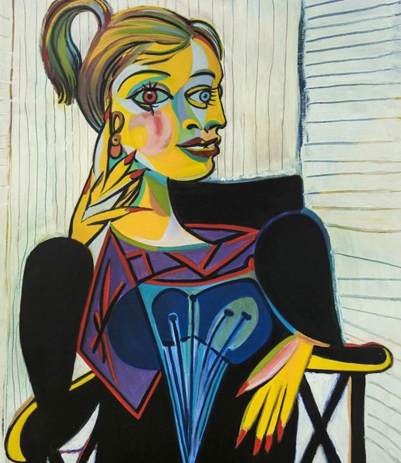 Belén Esteban se mete en el 'Retrato de Dora Maar' de Picasso. El dinero recaudado irá destinado a la Fundación BOBATH (Dirigido a personas con parálisis cerebral para que puedan llevar una vida normalizada)