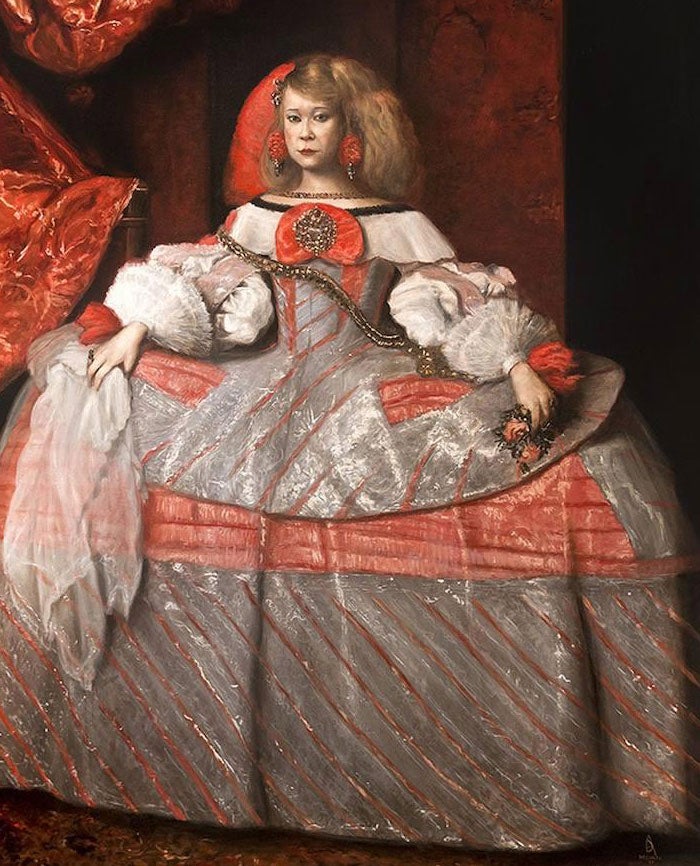 La Infanta Margarita, de Velázquez. Los fondos recaudados irán destinados a TORRAFAL (Asociación de Familiares de Enfermos de Alzheimer de Torrejón de Ardoz).