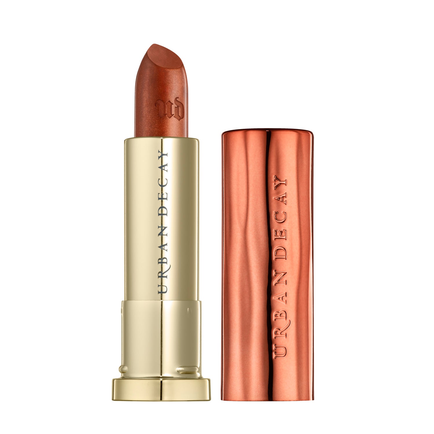 Vicelipstick Metalized de Urban Decay tono scorched (22€)