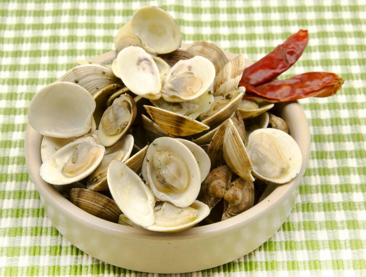 La chirla contiene 24 miligramos de hierro por cada 100 gramos de porción comestible.