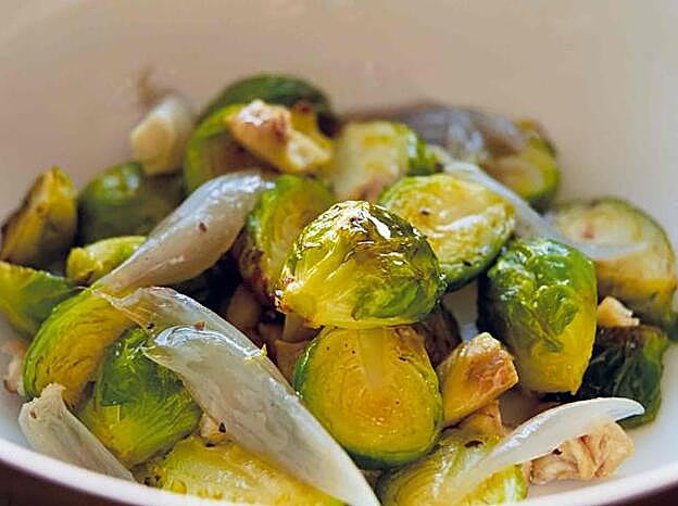 Resultado final de nuestras coles de bruselas.