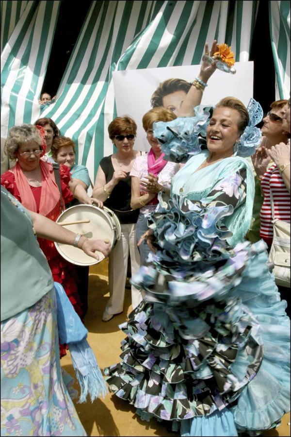 Carmen Sevilla fue, hasta hace unos años, fiel a la Feria de Abril.