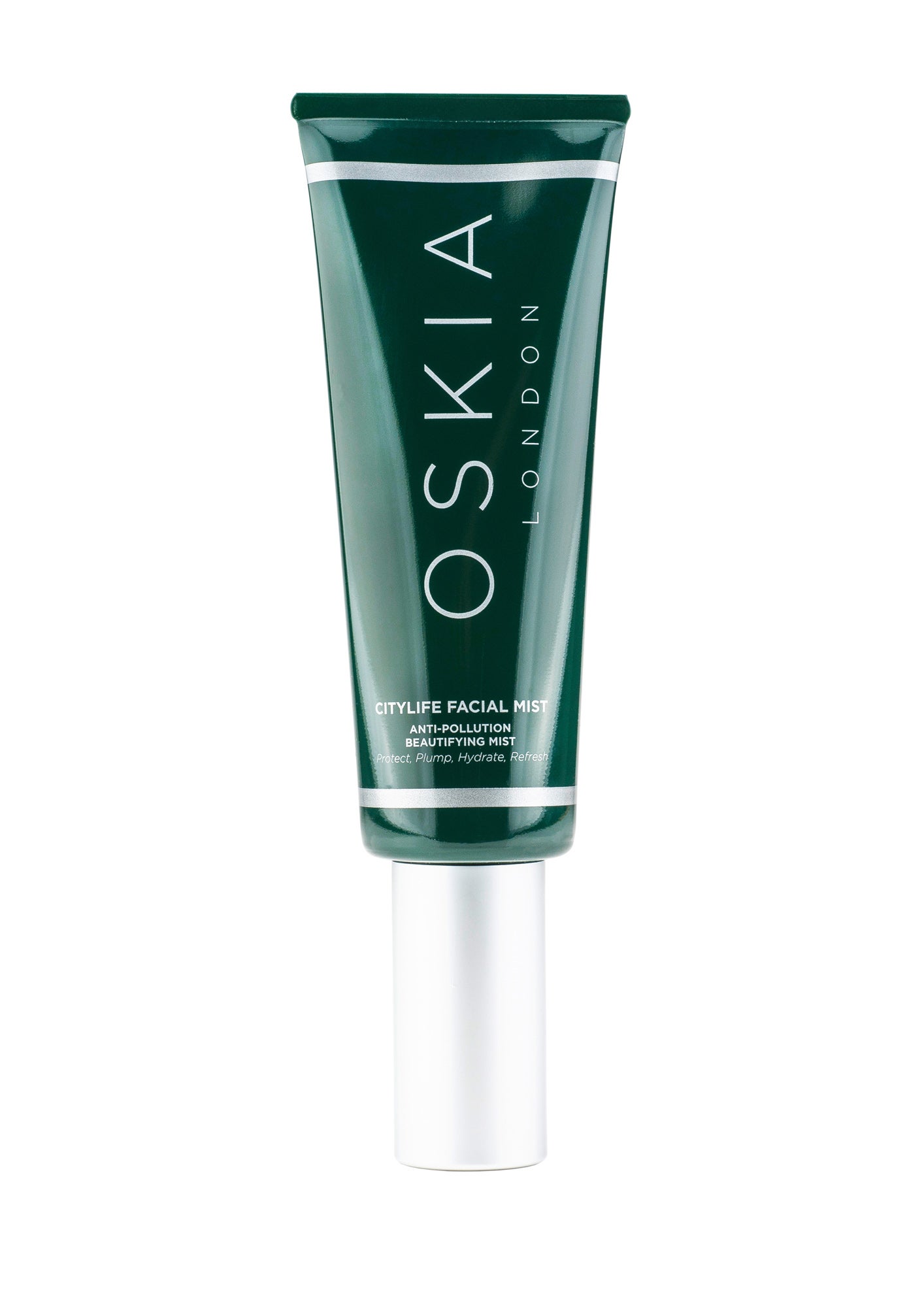 Una bruma facial protectora anti-contaminación que hidrata, refresca y ayuda a proteger contra la contaminación de interiores y de exteriores, así como del daño producido por los radicales libres. En su fórmula, una combinación micro-encapsulada de Astaxantina y Malaquita, Co-Enzima Q10, vitaminas C y B3, Lisado de Levadura, EUK-134 (poderoso antioxidante), Esmitsonita y Camelia Japónica. (60€)