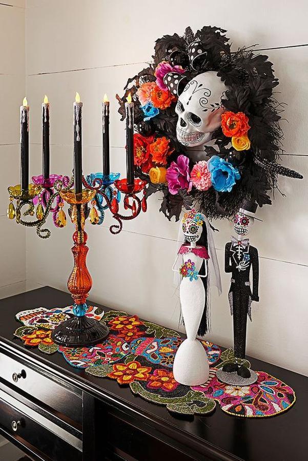 En este rincón, el color se adueña del día de los muertos con una inspiración de tradición mejicana.